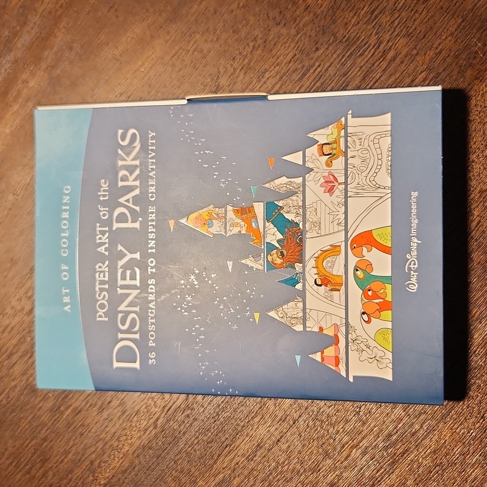 Poster Art of the Disney Parks 36 Postcards to Color New Unique Gift Coloring